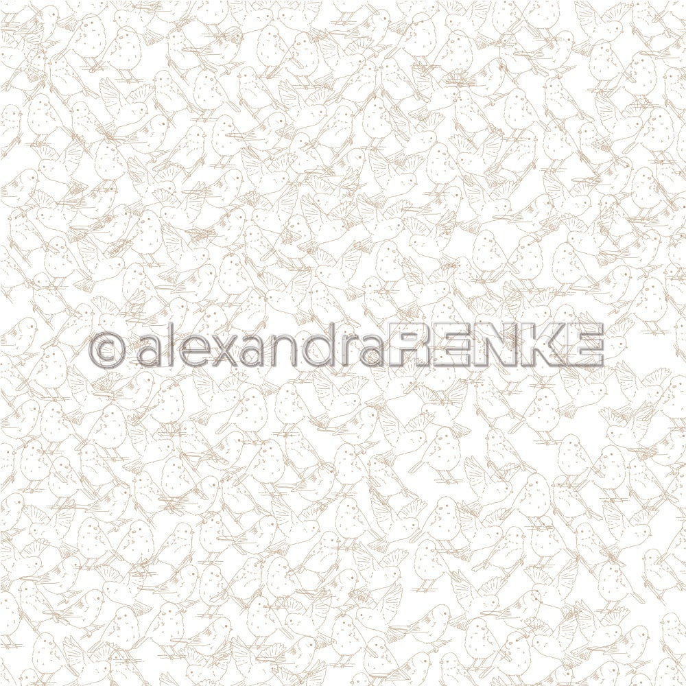 Alexandra Renke Calm Spring Design Paper 12"X12" 25/Pkg - Spring Birds Background
