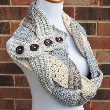 Twisted Textures Braided Cowl