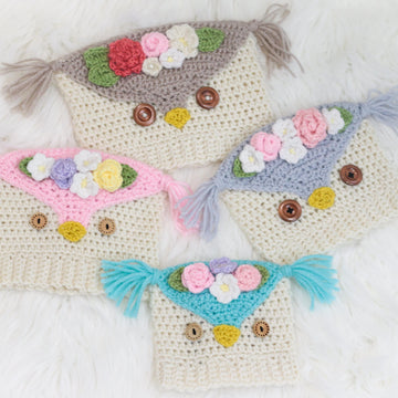 Baby owl hat crochet pattern