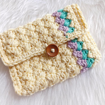 Textured Coin Purse Clutch