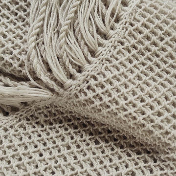 Sunwoven mesh shawl