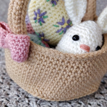 Easter bunny egg basket