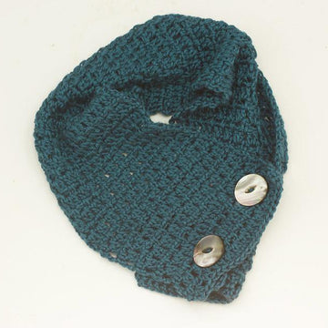 Crochet Buttoned Scarf Neckwarmer