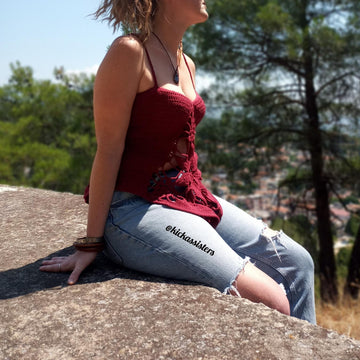 Granny square halter top