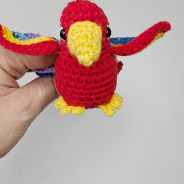 Parrot Crochet Pattern, Easy Crochet Amigurumi Bird Pattern