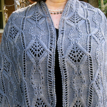 Mito Cable Lace Shawl