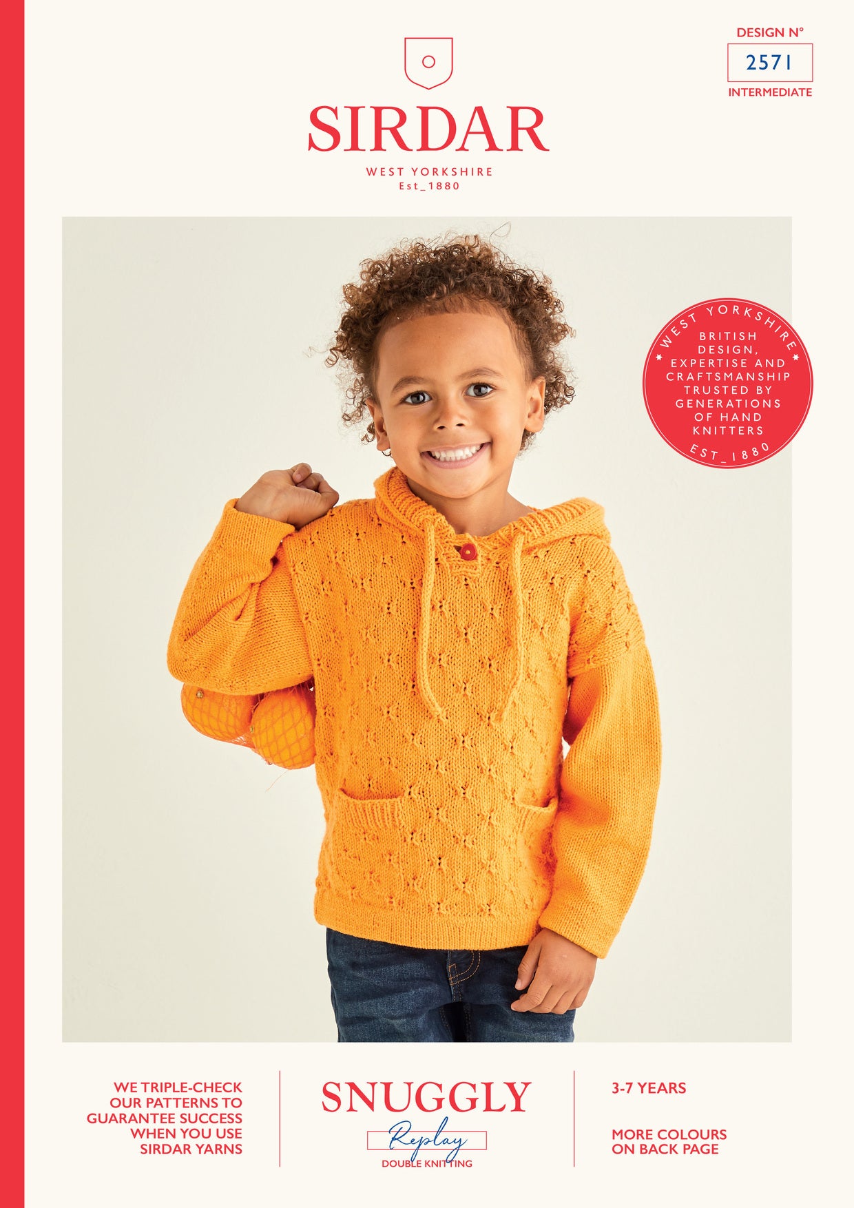 Textured Hoodie in Sirdar Snuggly Replay DK - SSRD2571 - Downloadable PDF