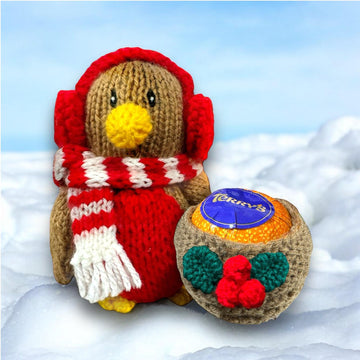 Christmas Robin with Nest Sweet Pot