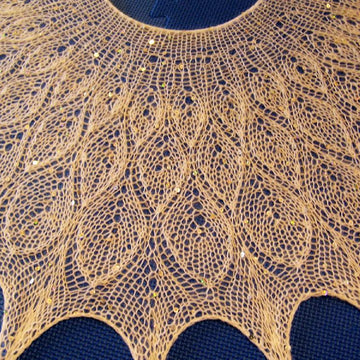 Leaves in Winter shawl