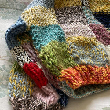 Stash buster patchwork cardigan