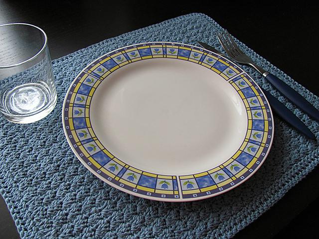 Sedge Stitch Placemat and Coaster