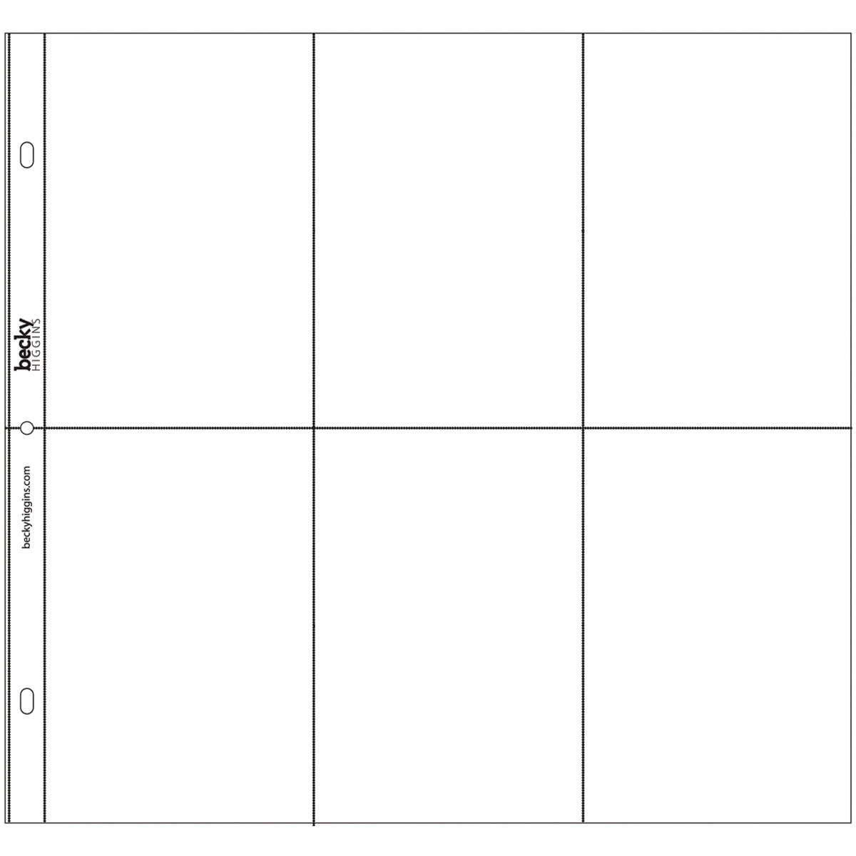 American Crafts Project Life Photo Pocket Pages 12/Pkg - Design L