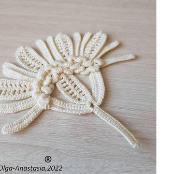Antique flower with bourdon 1