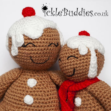Plush Gingerbread - Mum & Son - CROCHET Pattern - UK Terminology