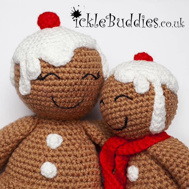 Plush Gingerbread - Mum & Son - CROCHET Pattern - UK Terminology