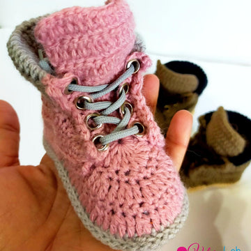 Baby Booties Timberland Style
