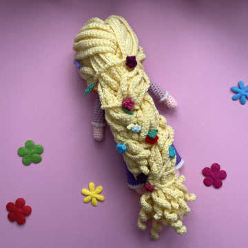 Rapunzel amigurumi doll