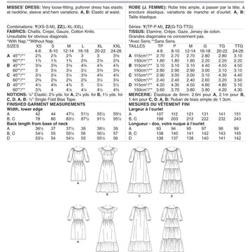 Butterick Misses' Gathered, Blouson Dresses B6451 - Sewing Pattern