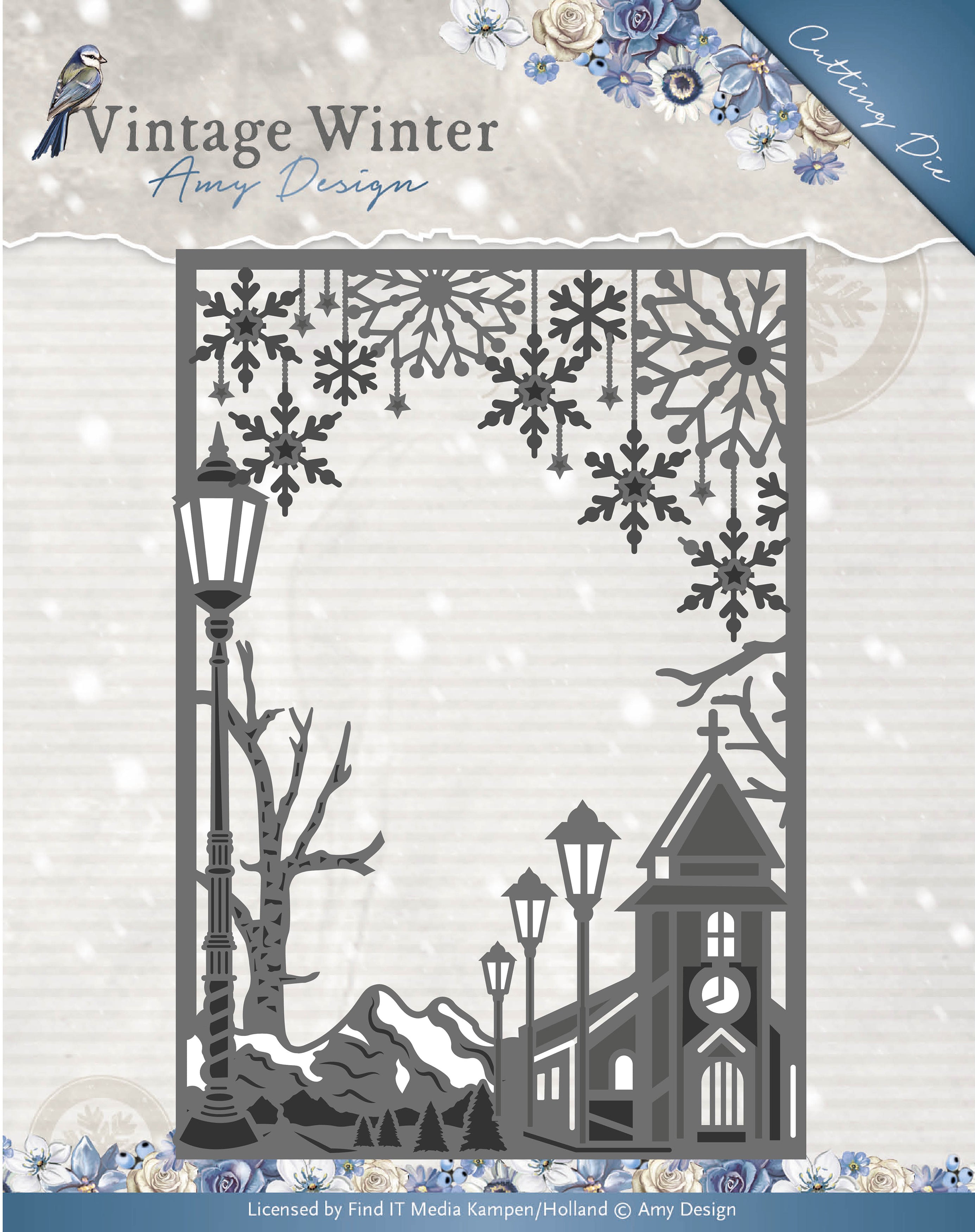 Find It Trading Amy Design Die - Village Frame, Vintage Winter
