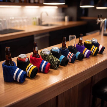 Crochet beverage mitten