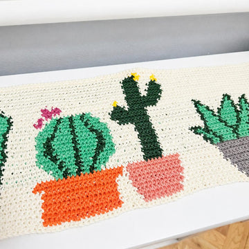 Tapestry Cactus Table Runner