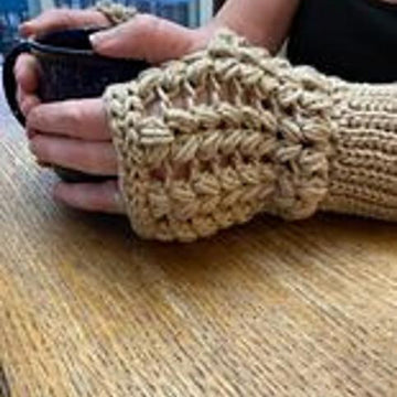 Pearls of the Sea Fingerless Gloves
