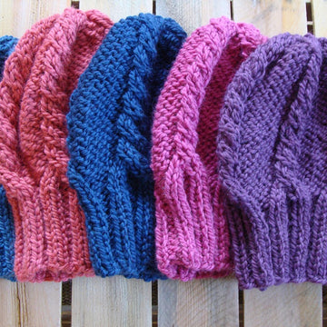 Slouchy Cable Beanie Hat