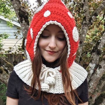Mushroom Balaclava Hood