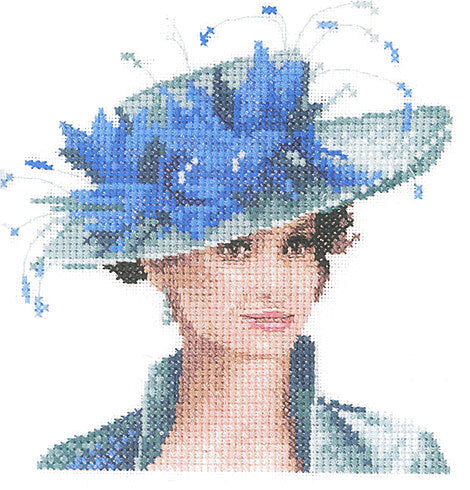 Heritage Josephine Miniature, 14 count Aida Cross Stitch Kit - 12cm x 12cm