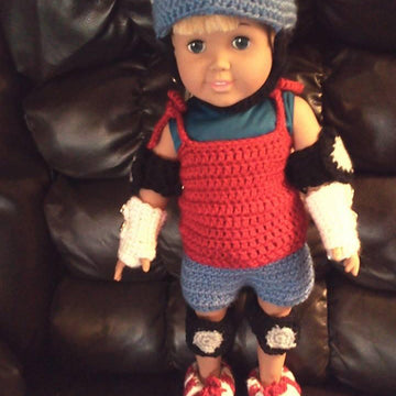 Roller Derby Girl Outfit for 18 " Doll