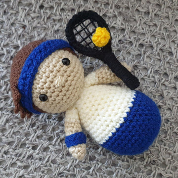 Roger Federer Tennis Player Iconic People crochet amigurumi pattern
