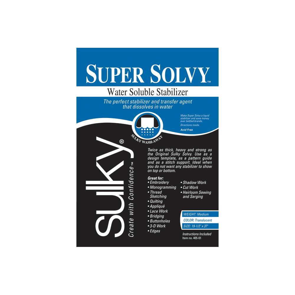 Sulky Super Solvy Water-Soluble Stabilizer - 19.5in x 36in