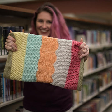 Knitting at the Library Cowl Part Deux (Lace)