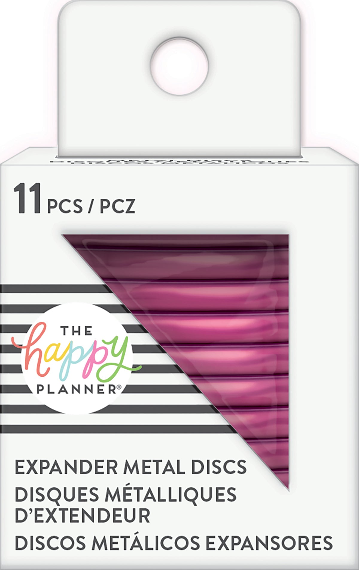 The Happy Planner Metal Expander (BIG) Discs 1.75" 11/Pkg - Hot Pink