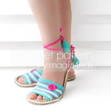 Funny sandals with rope soles