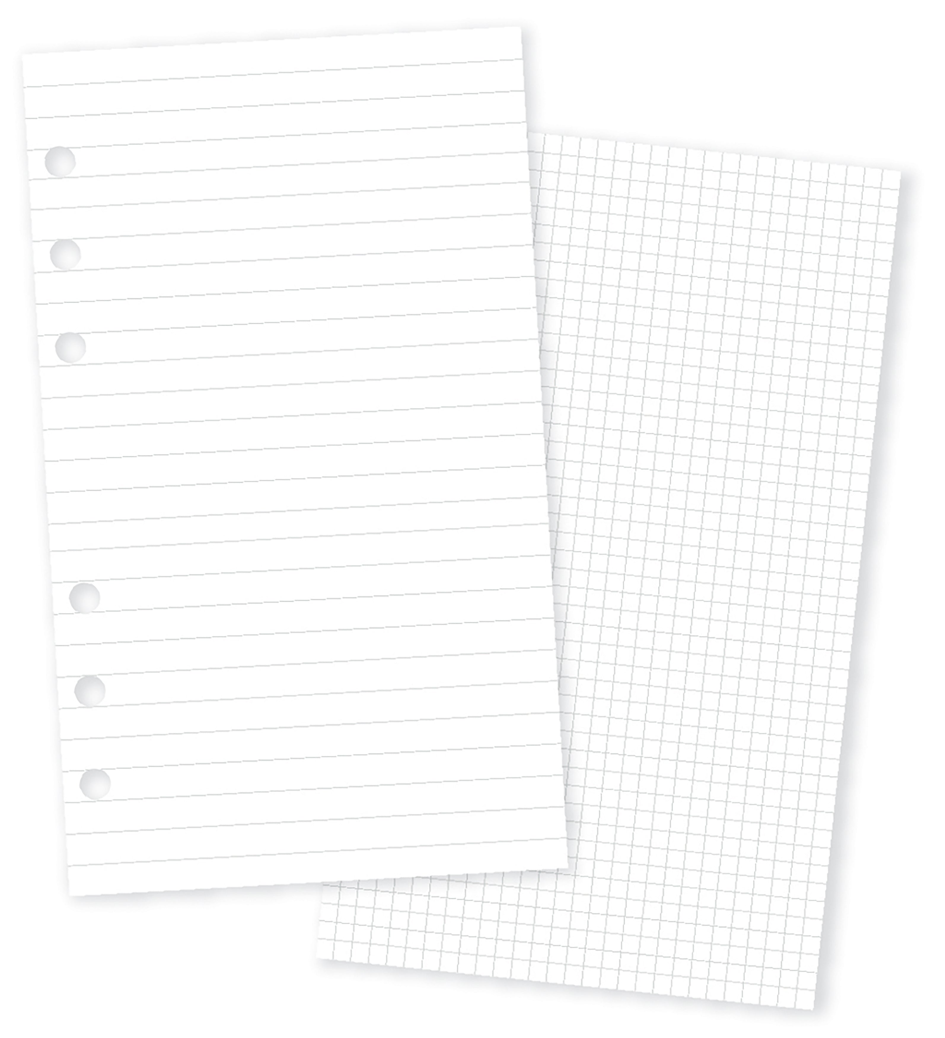 Carpe Diem Personal Planner Double-Sided Inserts 24/Pkg - Basic, 12 Grid/12 Lined