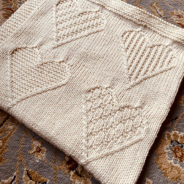 Textured Heart Blanket