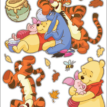 Sticko Disney Large Flat Stickers - Pooh W/Characters