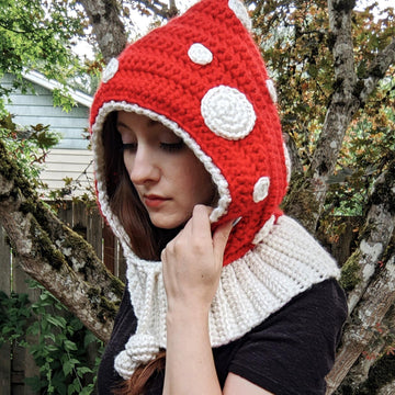 Mushroom Balaclava Hood