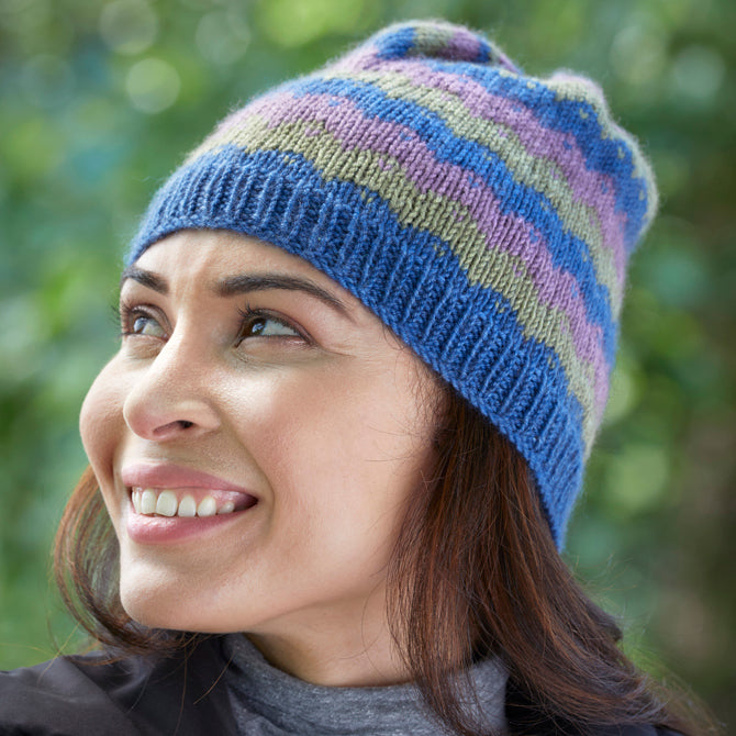 1030 Teasdale - Hat Knitting Pattern for Adults in Valley Yarns Westfield