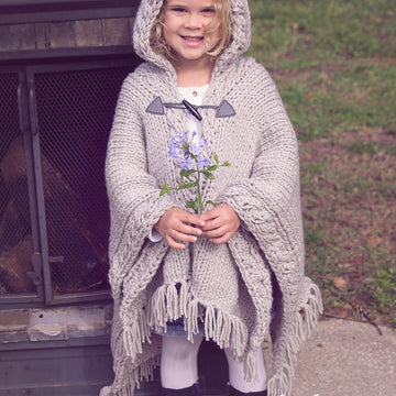 Nordic Winter Knit Cape