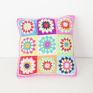 Granny Square Pillow