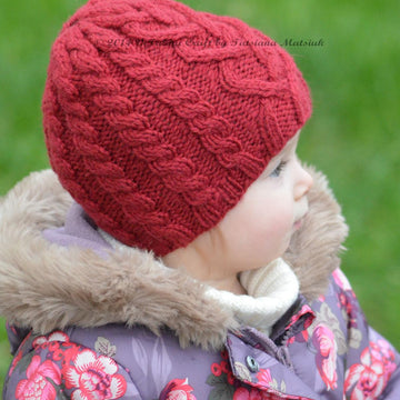 Valentine Cable Hat