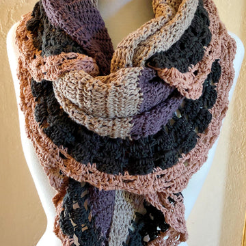 Journey Through the Stones Crochet Shawl