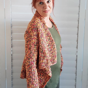 Sunset Sleeved Shawl (Cardigan) - Reversible
