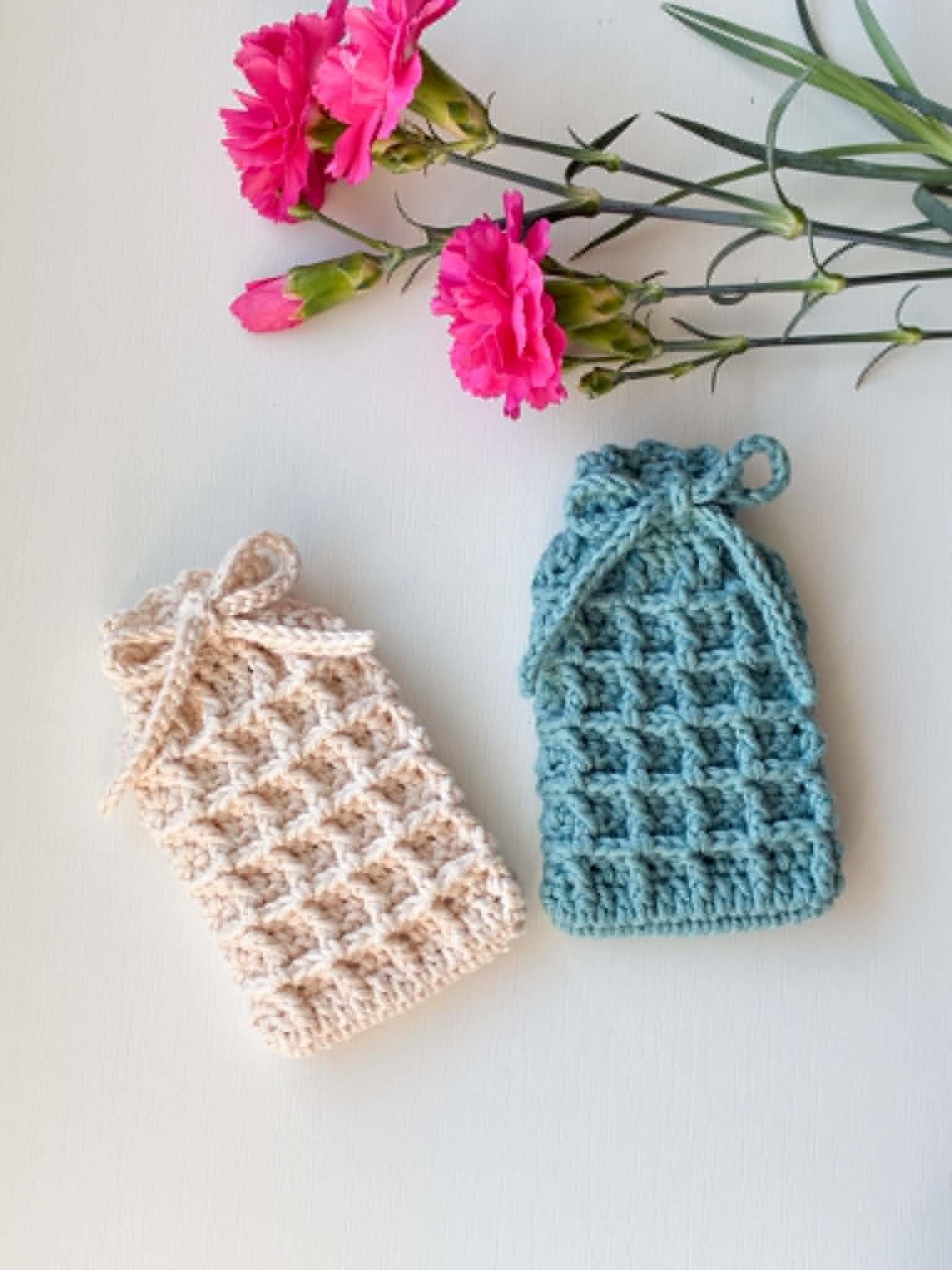 Waffle Stitch Soap Saver Bag