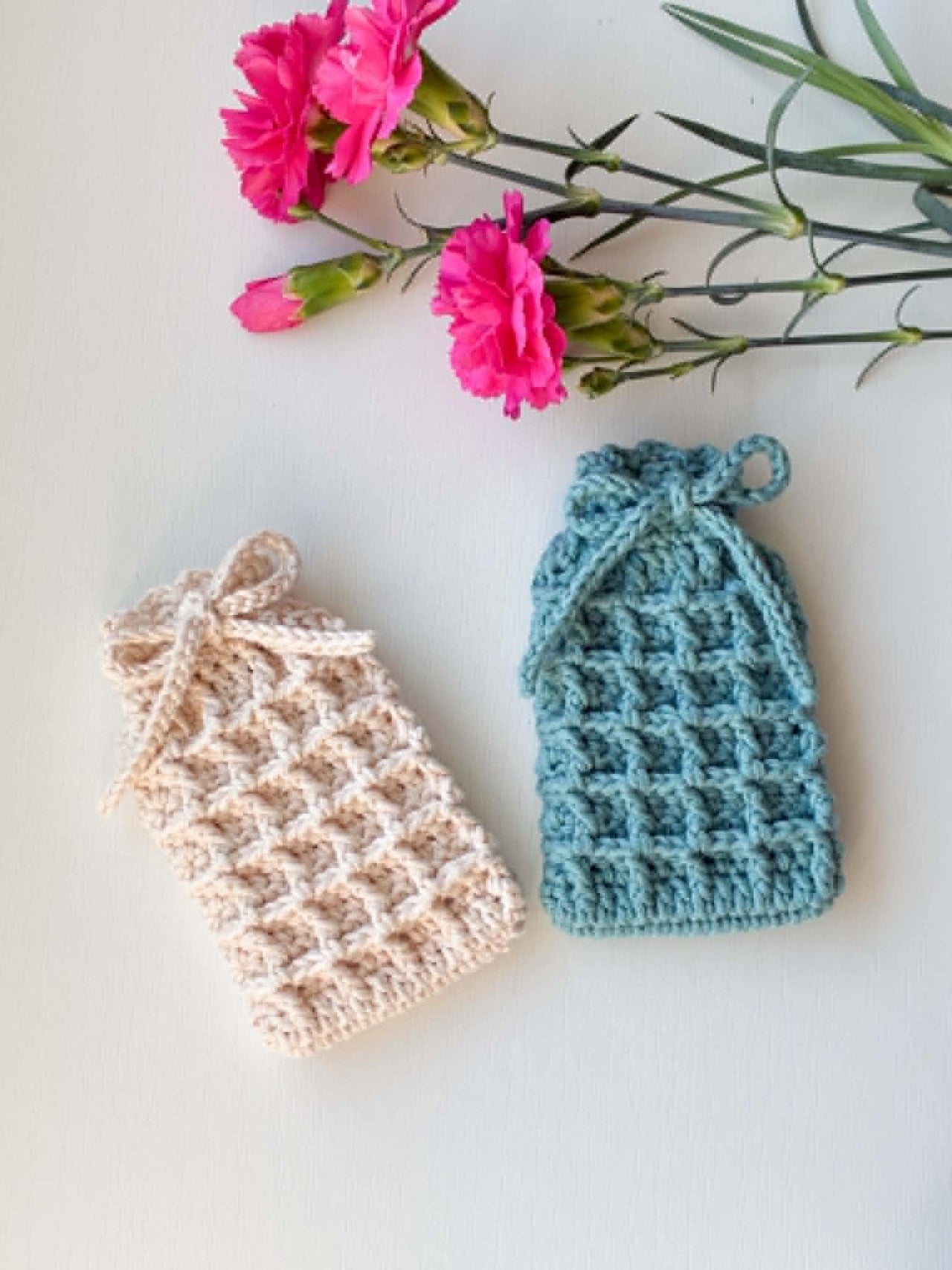 Waffle Stitch Soap Saver Bag