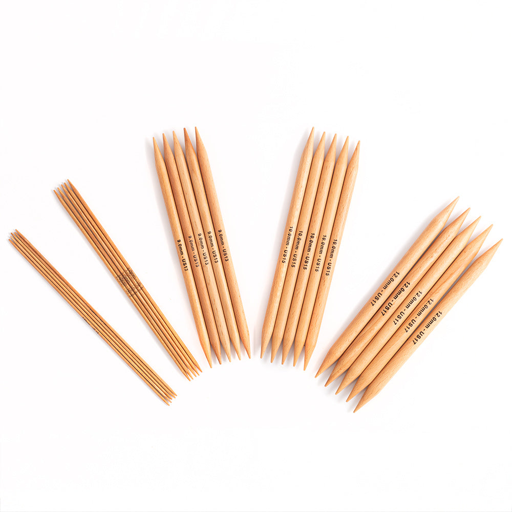KnitPro Basix Beech Double Pointed Needle 20cm (8in)