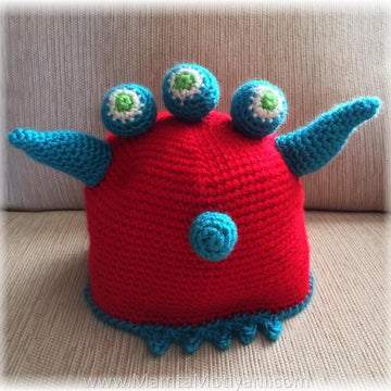 Crochet 3 Eyed Alien Hat Pattern A Cute Ogre Monster