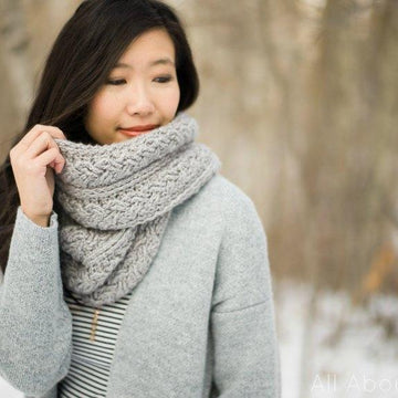 Braided Cabled Cowl & Slouchy Beanie